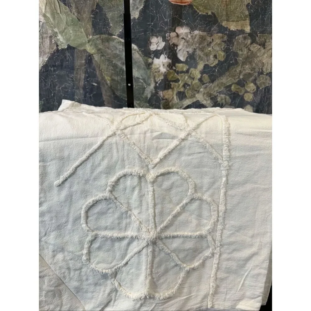 New Urban Outfitters Daya Tufted Duvet Set With Reusable Fabric Bag Size Twin
